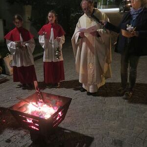  Segnung des Osterfeuers                              