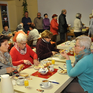 Frühstück, von unserer Kfb organisiert