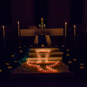 Das Motto der Nacht der 1000 Lichter 2017 in der Pfarre Kirchdorf: '1000 Lichter - 1000 Bilder'