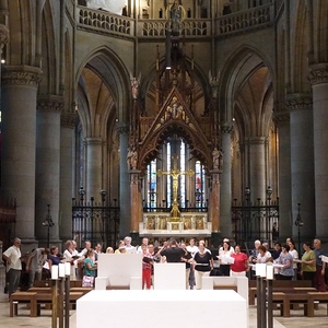 Probe für den ORF-Rundfunkgottesdienst im Linzer Mariendom