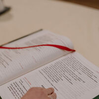 Lektionar mit dem Tagesevangelium