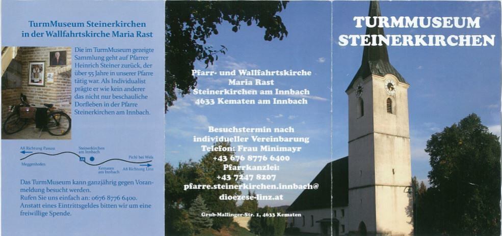 Turmmuseum in der Pfarrkirche Steinerkirchen am Innbach