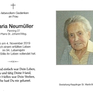 gestorben am 04. November 2019