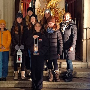 Friedenslicht-Übergabe