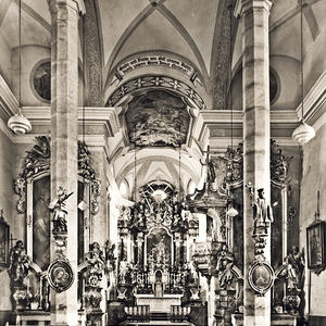 Pfarrkirche Peuerbach um 1950