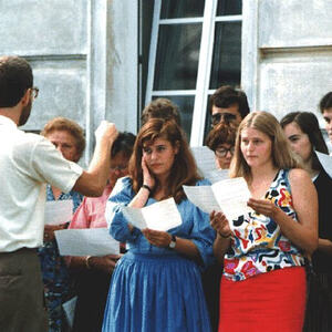 Kirchenchor in den 90ger Jahren