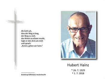 Hubert Hainz / © Pfarrgemeinde Kopfing Hubert Hainz