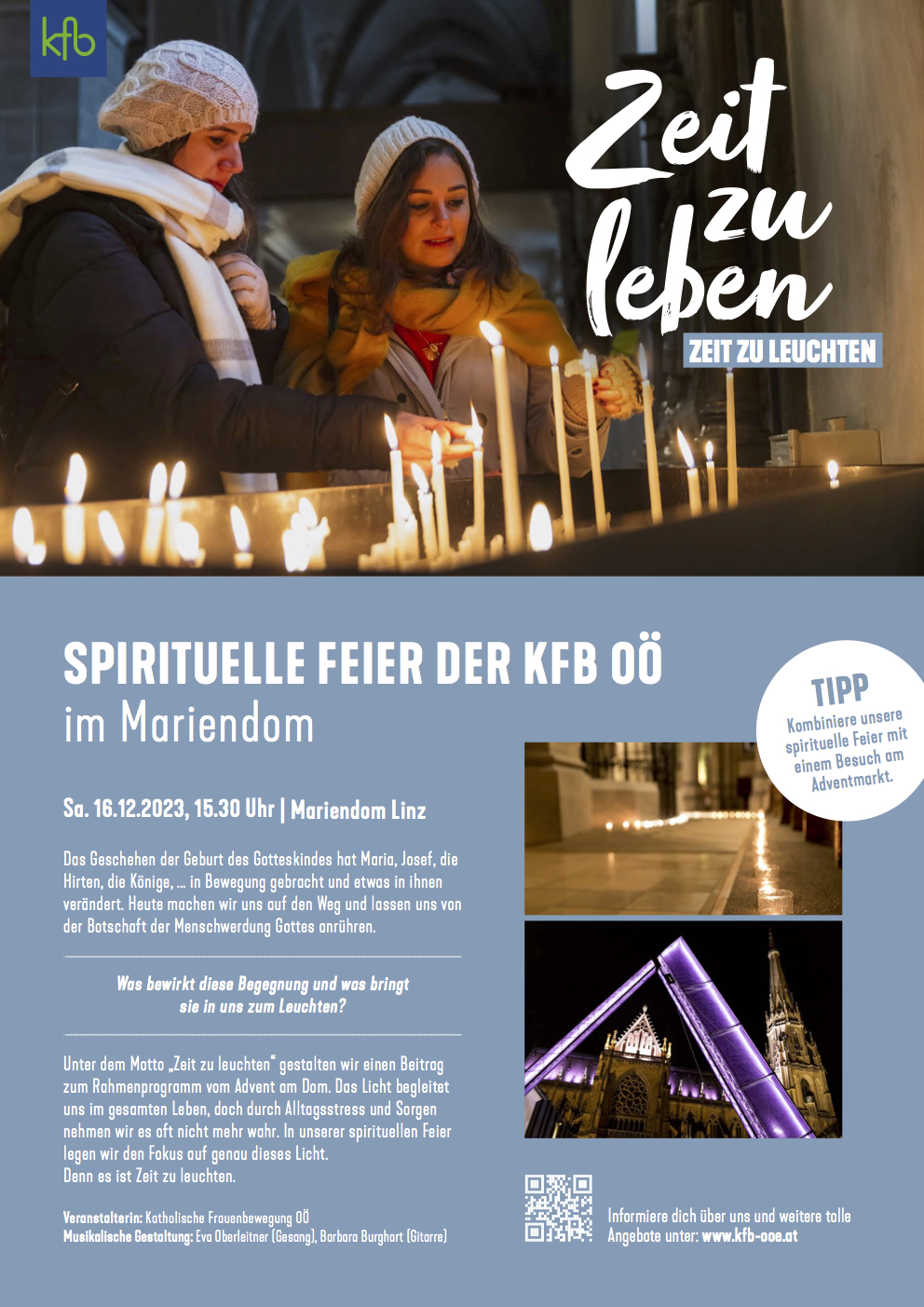 Flyer Zeit zu leben