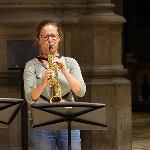 Probe für RAUMKLANG | SAX IN THE CITY im Mariendom Linz