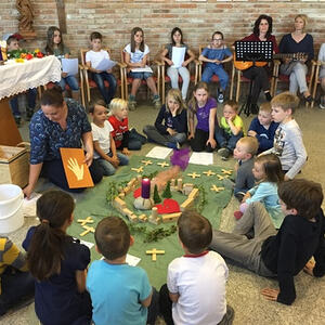 Kinderkreuzweg im Altenheim Wolfern