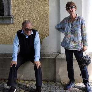 Kurze Rast bei der Kirche Mistelbach