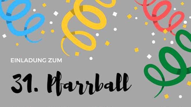 Auszug Flyer Pfarrball