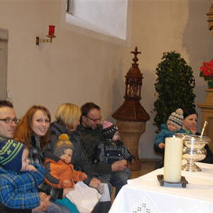 Kindersegnung mit P. Meinrad