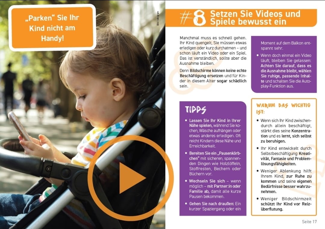 Setzen Sie Videos und Spiele bewusst ein