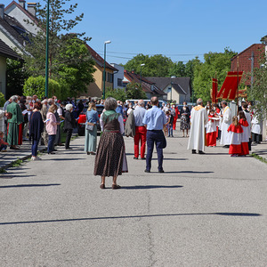 Prozession durchs Pfarrgebiet