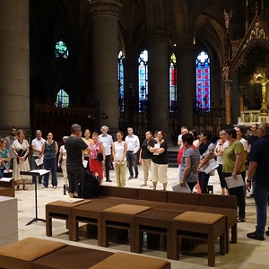 Probe für den ORF-Rundfunkgottesdienst im Linzer Mariendom