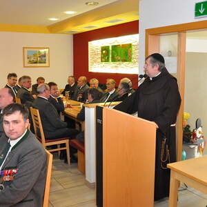 Pfarrer P. Georg OFM mit Dankesworte bei der Jahreshauptversammlung