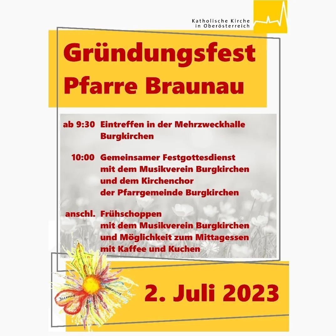 Großes Pfarrgründungsfest der Pfarre Braunau