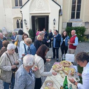 Agape bei der Feuerschale
