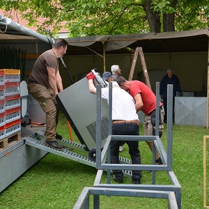 Vorbereitungen für das Pfarrfest