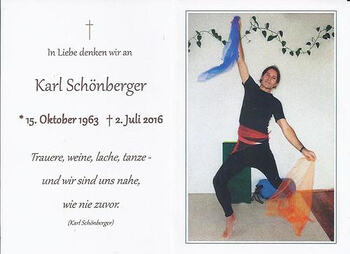 Totenbild Karl Schönberger