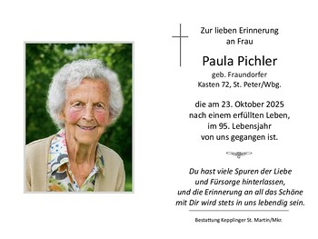 Paula Pichler / Bestattung Kepplinger