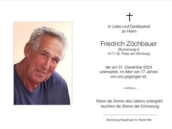 Friedrich Zöchbauer / Bestattung Kepplinger