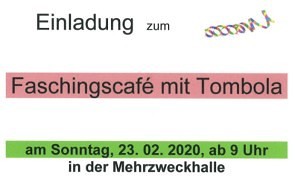 Einladungsflyer - Faschingscafe / Kfb Einladungsflyer - Faschingscafe