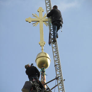 Außenrenovierung der Wallfahrtskirche Hilkering 2016