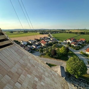 Erneuerung Zwiebelturm Pfarrkirche Burgkirchen