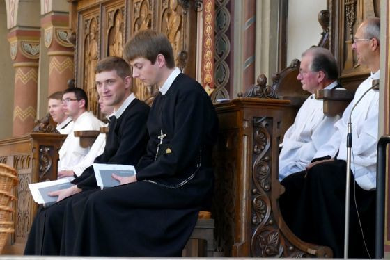 Frater Anton Wölfl (l.) und Frater Klaus Kagermeier