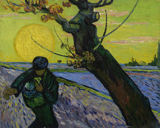 Vincent van Gogh: Der Sämann (1888) (Link zum Foto: https://commons.wikimedia.org/wiki/File:Vincent_van_Gogh_-_The_sower_-_Google_Art_Project.jpg)