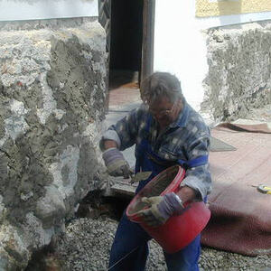 Außenrenovierung Pfarrkirche 2005