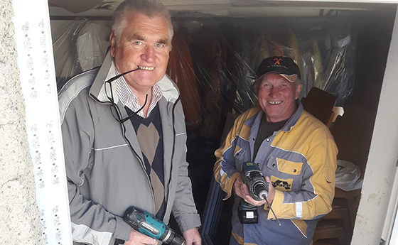 Sanierung der Pfarrsaalostseite