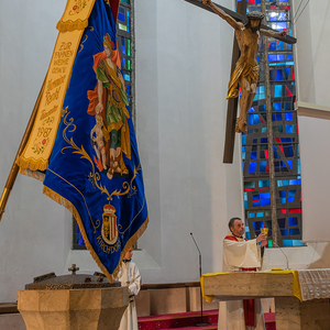 Florianimesse der Feuerwehr Kirchdorf in der Pfarrkirche mit Pfarrer P.Severin KranabitlFoto Jack Haijes