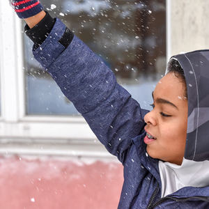 Die Jungschar Kirchdorf mit Schneespielen in der Gruppenstunde
