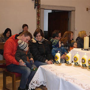 Kindersegnung mit P. Meinrad