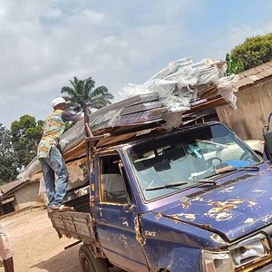 Transport Baumaterial