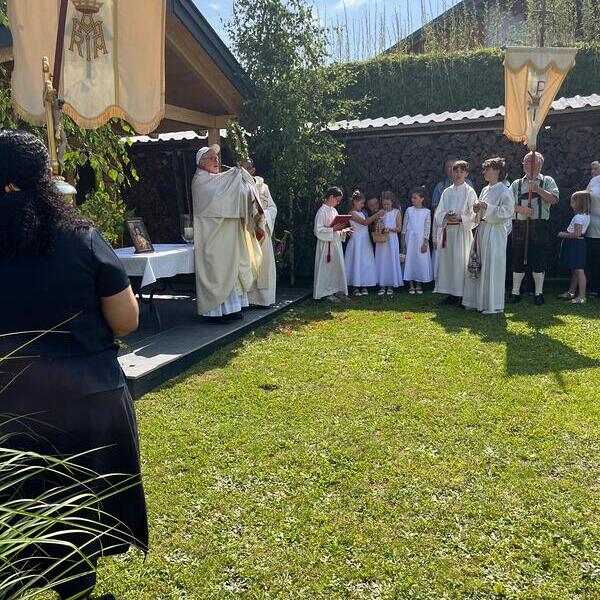 Fronleichnam in Steinerkirchen 2025 Kuglinger Materl