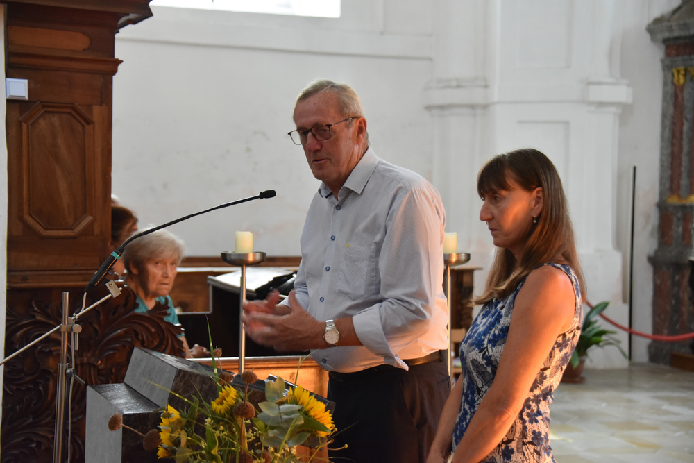 Dekanatsvesper zur Schöpfung / Albert Kern Begrüßung durch die Vorsitzenden von kfb und KMB des Dekanates Perg