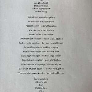 Barmherzigkeit buchstabiert