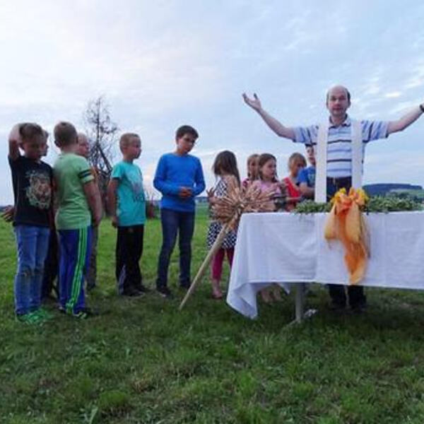 Flursegnung auf dem Lohen im Juni 2015 (MSt)   