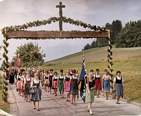 Frohnleichnam in Kopfing / Dank an Berta Strasser Frohnleichnam in Kopfing