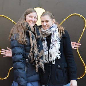 Engel-Treff auf der Landstraße