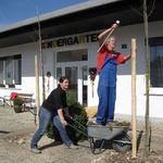 Arbeiten am Familienspielplatz