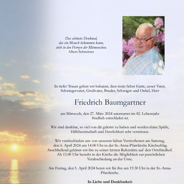 Friedrich Baumgartner