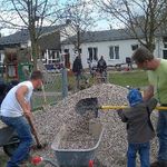 Arbeiten am Familienspielplatz