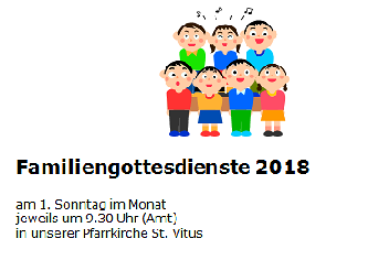 Familiengottesdienste 2018