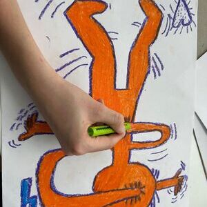 Kunstprojekt der Bibliothek Grieskirchen  mit der Mittelschule