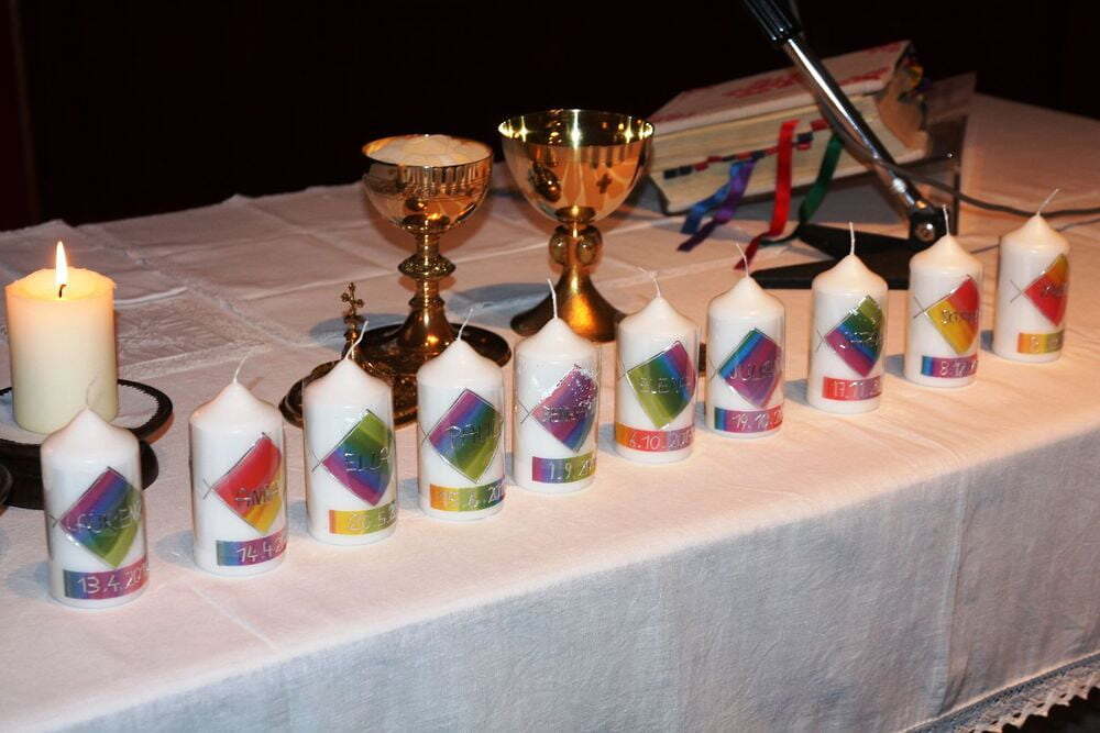 Gottesdienst für Täuflinge